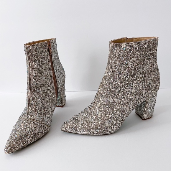 Betsey Johnson Candy Rhinestone Booties - Picture 9 of 10